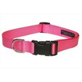 Sassy Dog Wear Sassy Dog Wear SOLID PINK SM-C Nylon Webbing Dog Collar; Pink - Small SOLID PINK SM-C